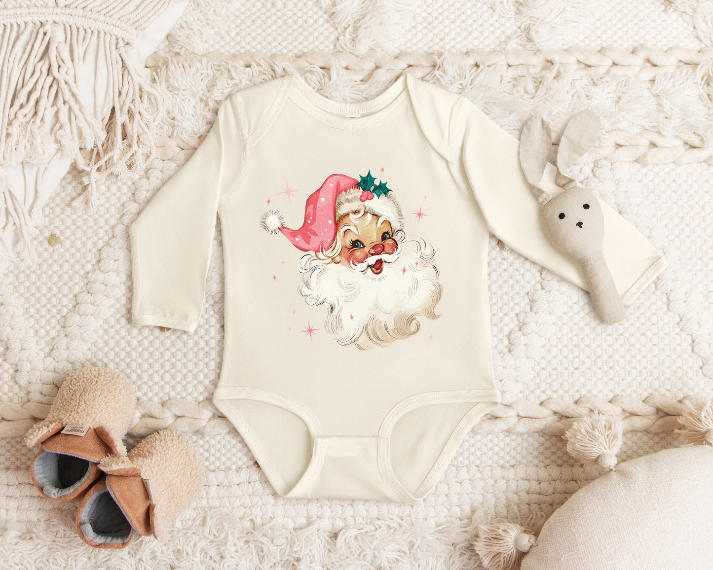 Vintage Pink Santa | Minis