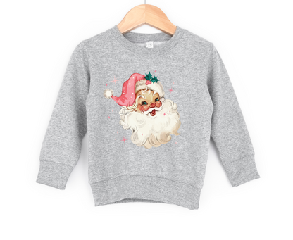 Vintage Pink Santa Longsleeve | Minis