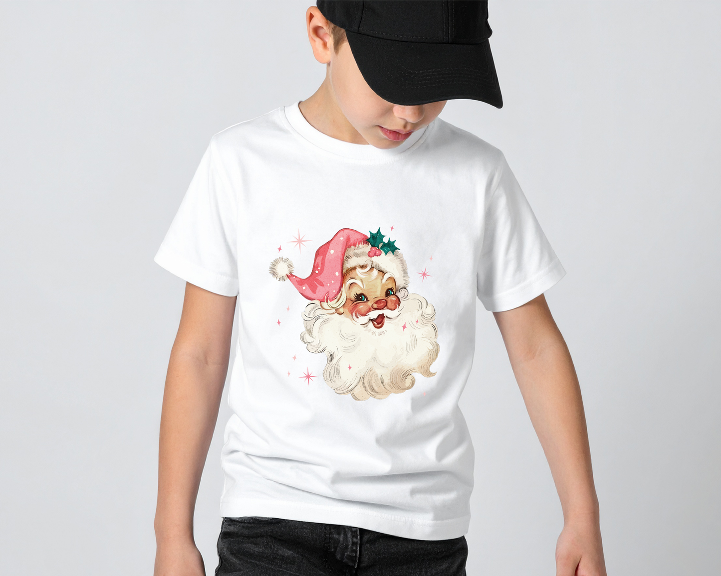 Vintage Pink Santa | Minis