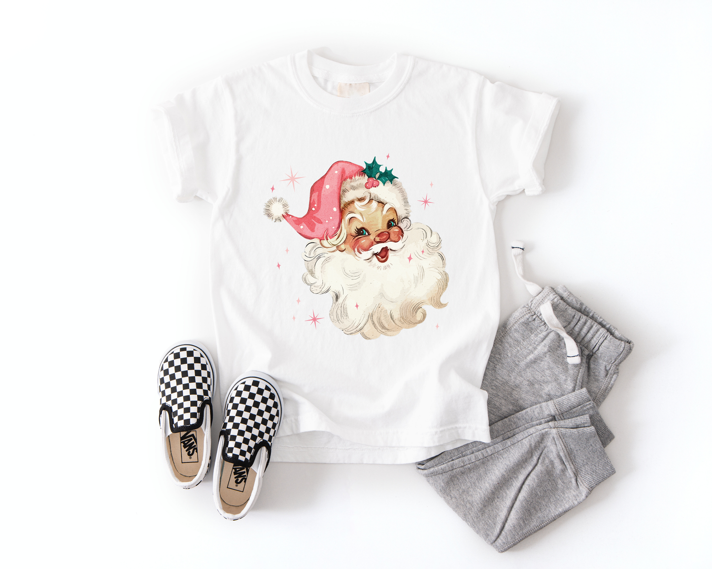 Vintage Pink Santa | Minis