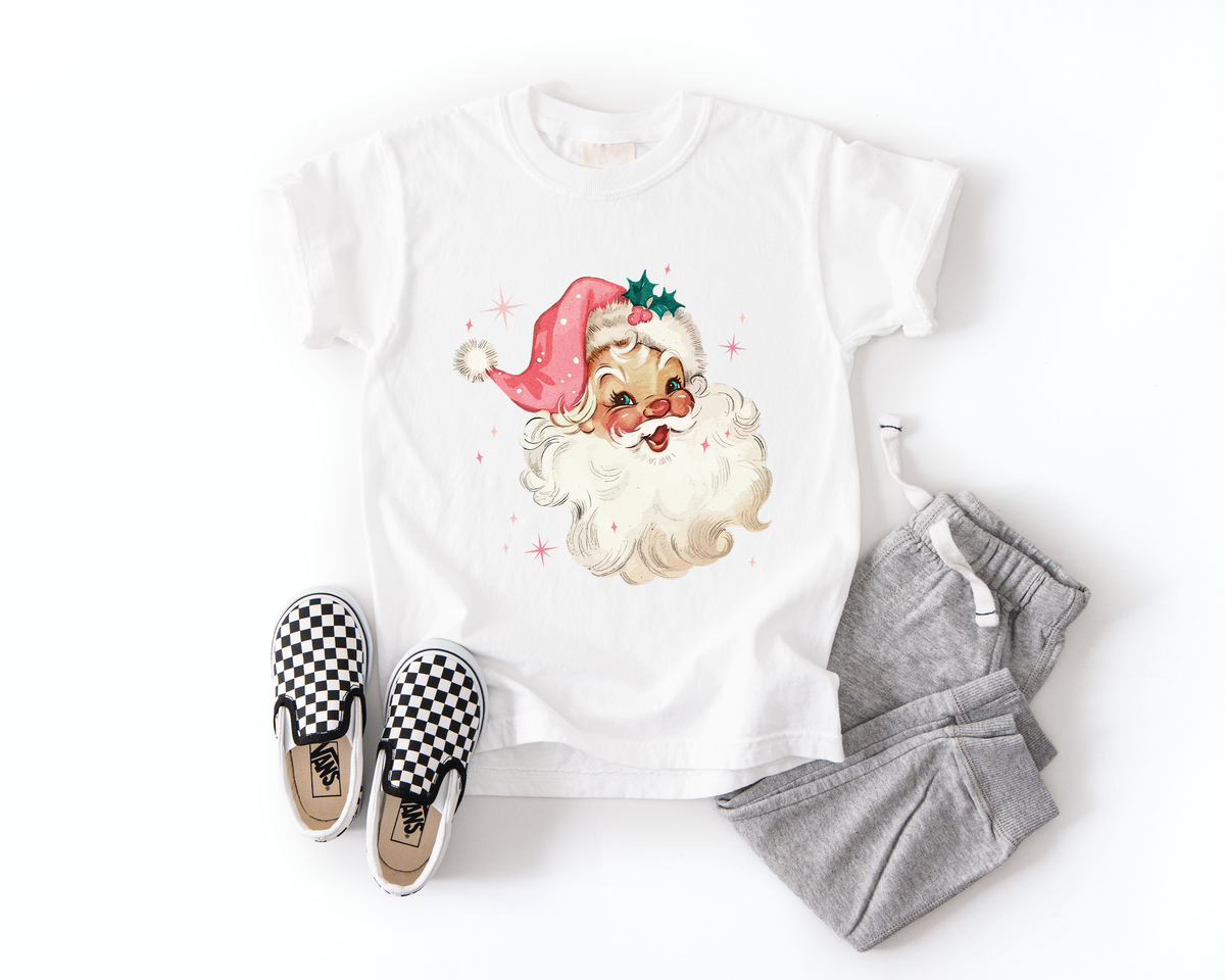 Vintage Pink Santa Tee | Minis