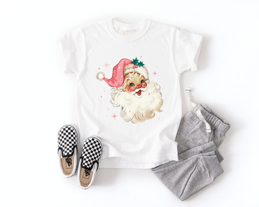 Vintage Pink Santa Tee | Minis