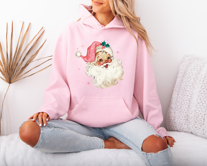 Vintage Pink Santa Sweatshirts