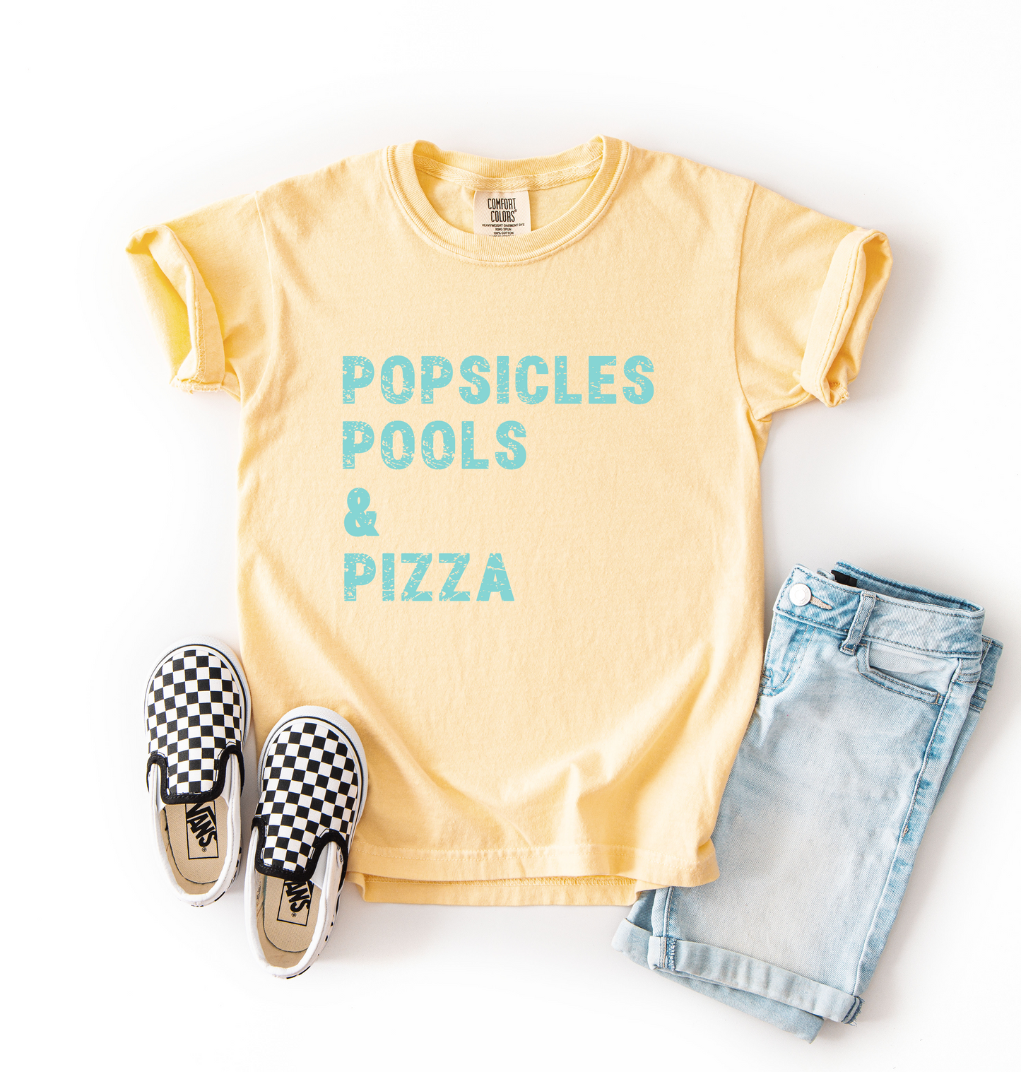 Popsicles Pools & Pizza Tee | Minis