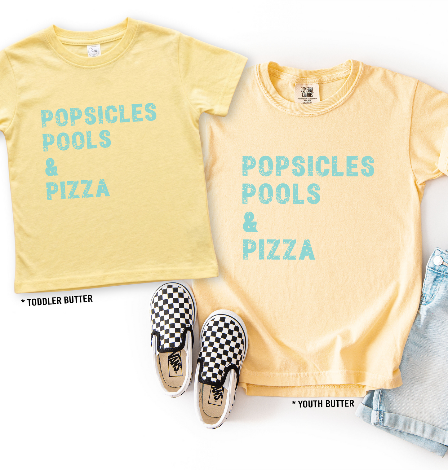 Popsicles Pools & Pizza Tee | Minis