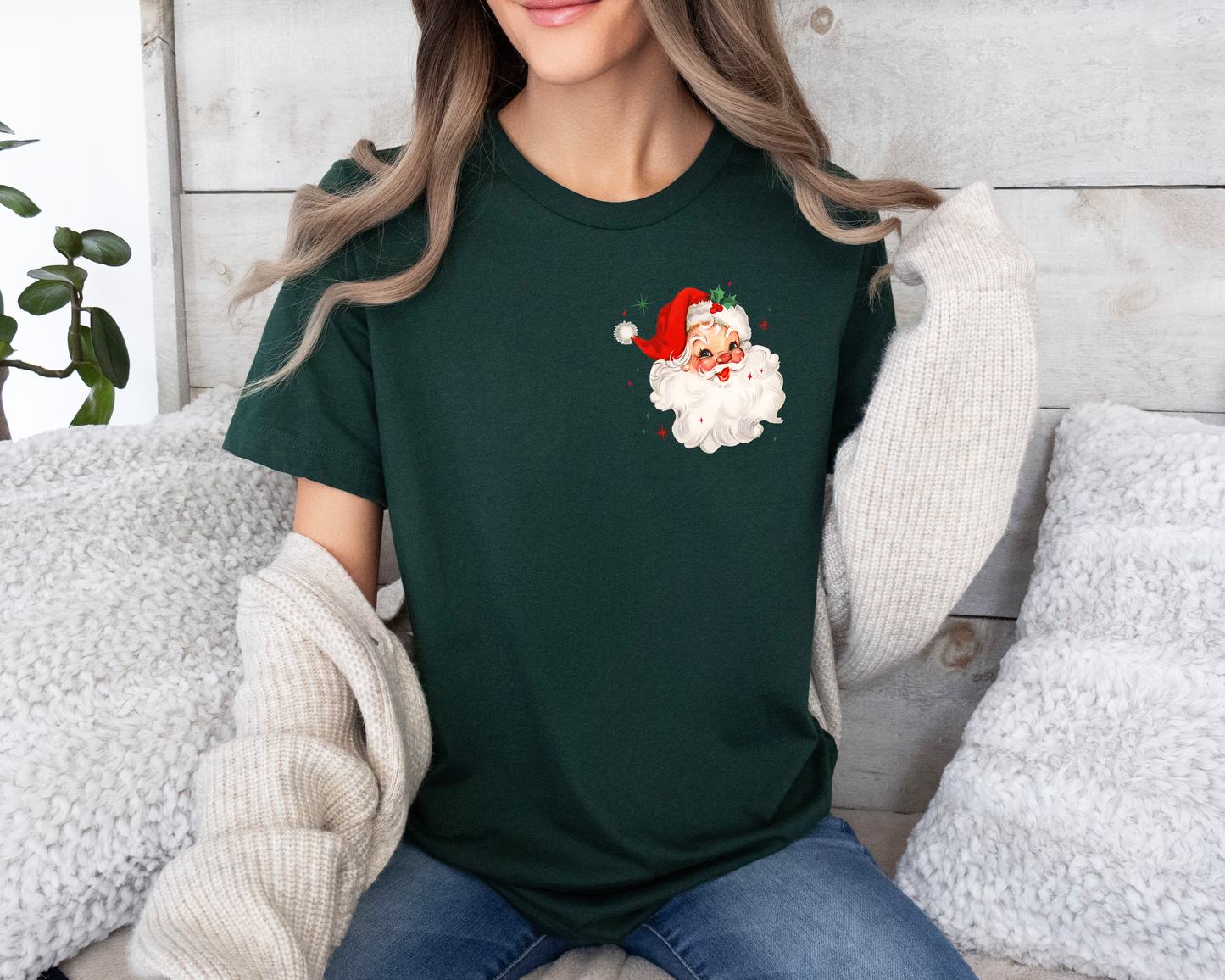 Vintage Red Santa Tee