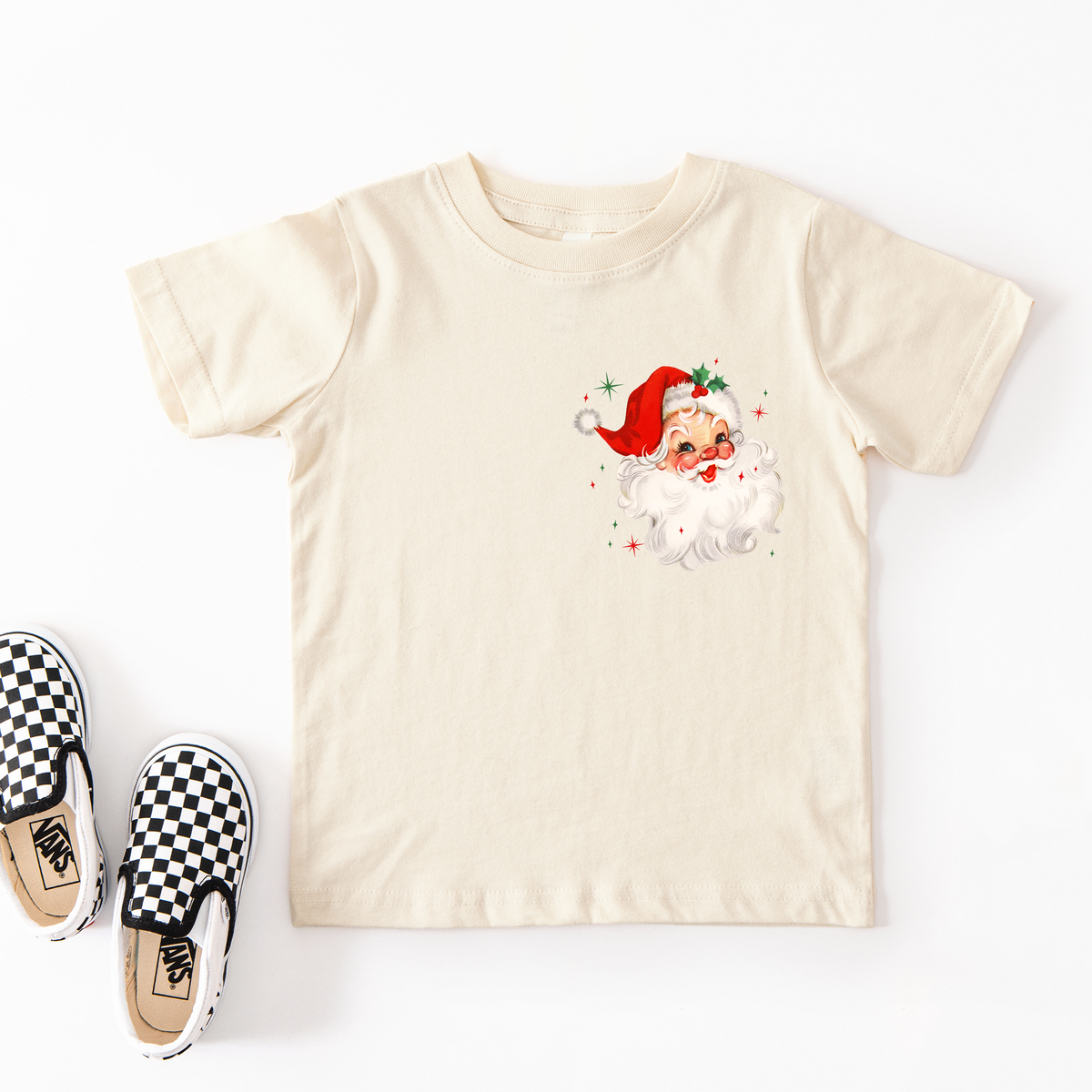 Red Vintage Santa Tee | Minis