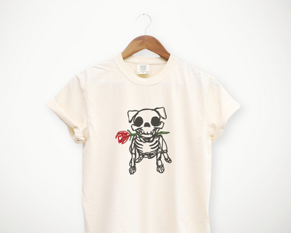 Skelly Bulldog Rose Tee