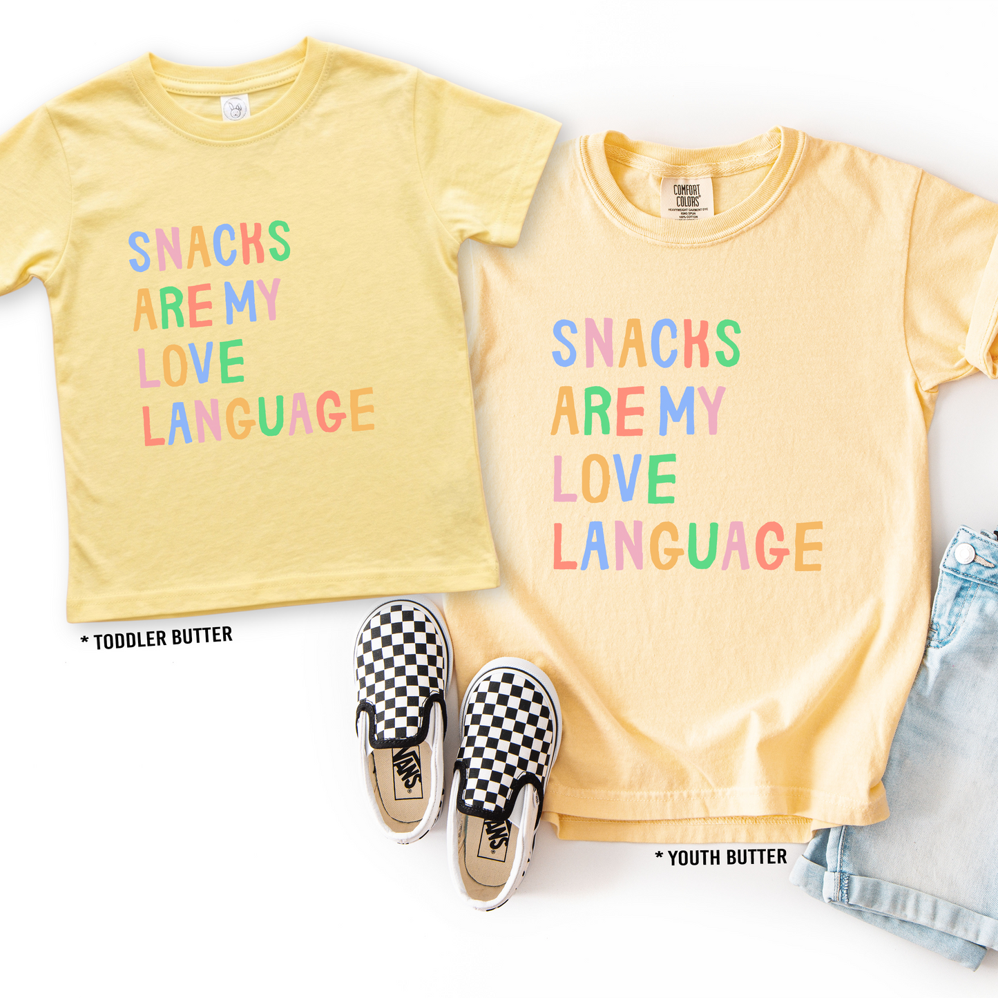 Snacks Are My Love Language Tee | Minis