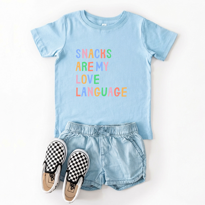 Snacks Are My Love Language Tee | Minis
