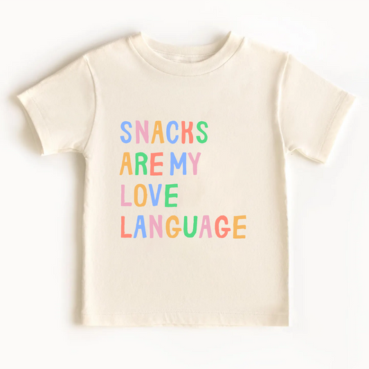 Snacks Are My Love Language Tee | Minis