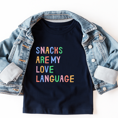 Snacks Are My Love Language Tee | Minis