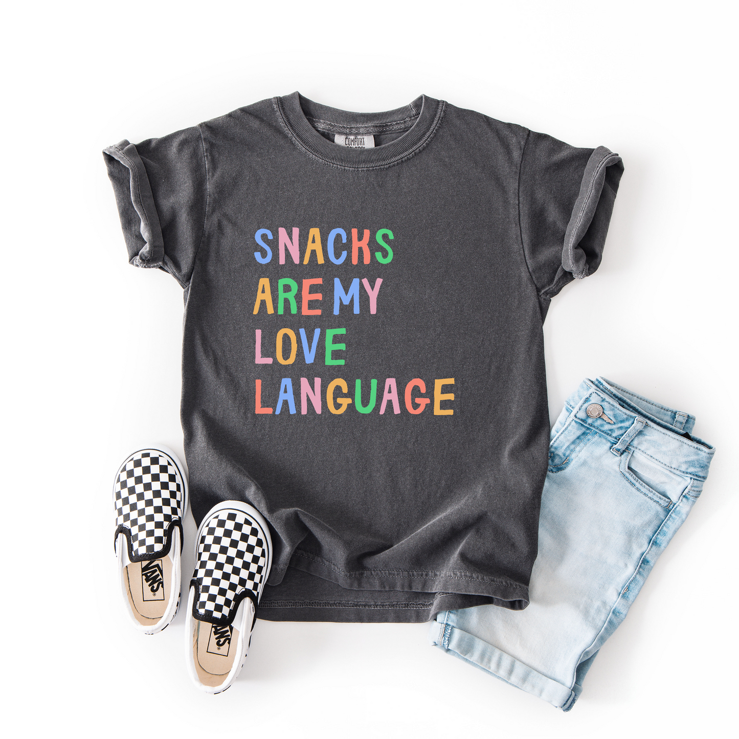 Snacks Are My Love Language Tee | Minis