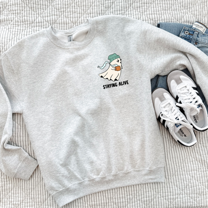 Staying Alive Ghost Sweatshirt