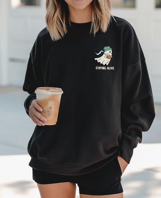 Staying Alive Ghost Sweatshirt