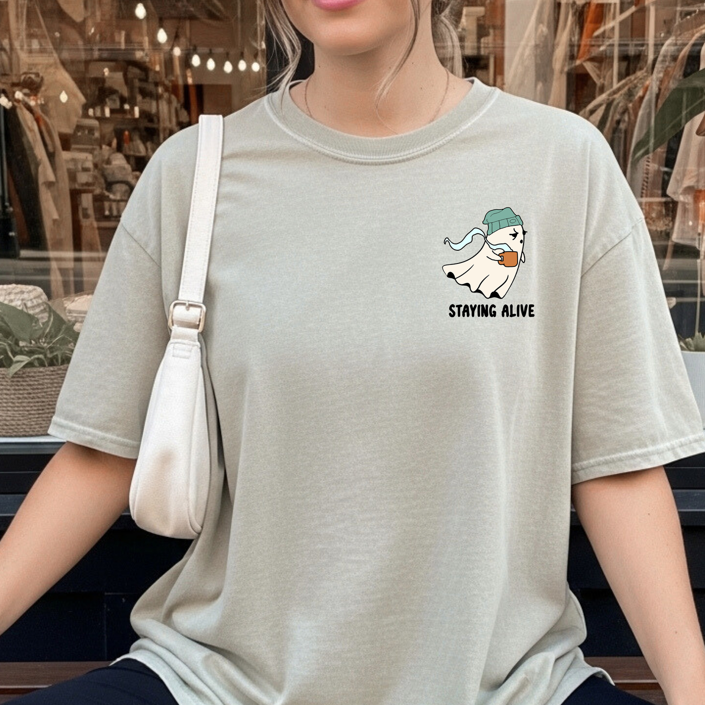 Staying Alive Ghost Tee