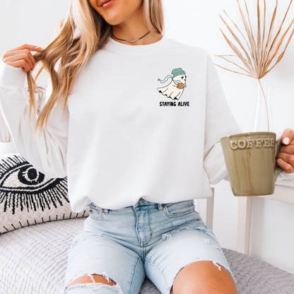 Staying Alive Ghost Sweatshirt