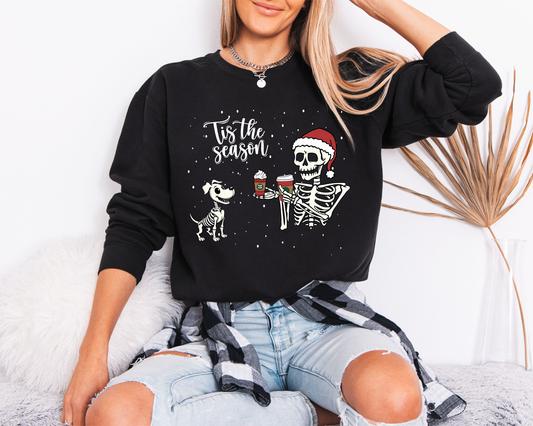 Tis the Season Skelly Sweatshirts