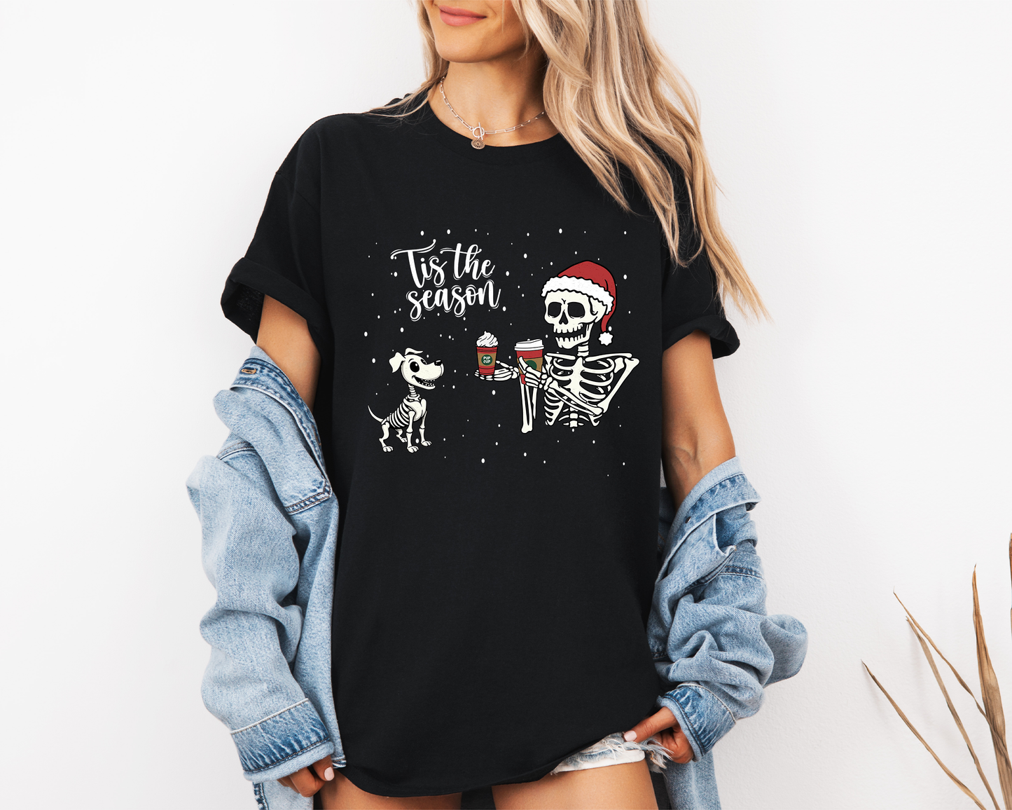 Tis the Season Skelly Tee