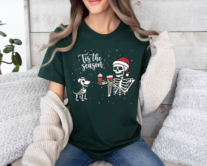 Tis the Season Skelly Tee