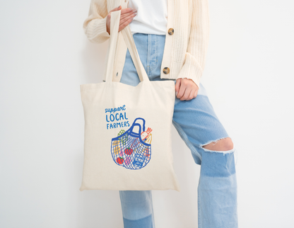 Support Local Farmers Tote Bag